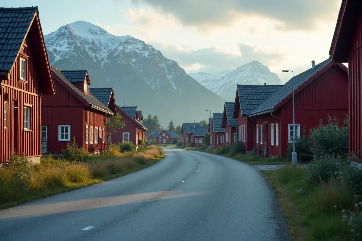 Norsk vei i spektakulær natur