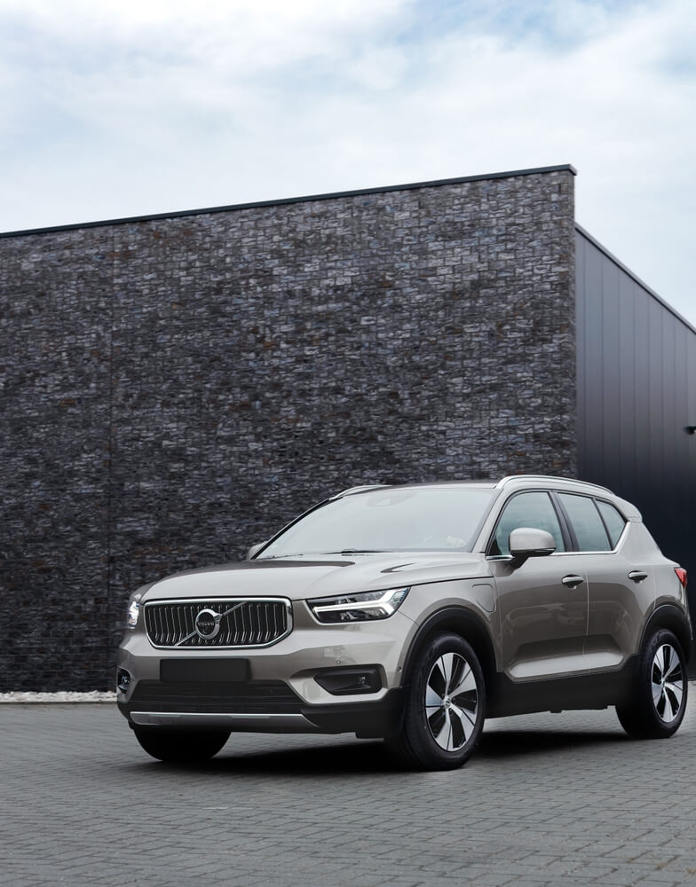 Volvo som står parkert